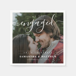 Stilvolle, elegante Partnerin für Foto Serviette