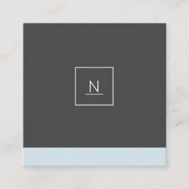 Stilvolle elegante schicke quadratische visitenkarte