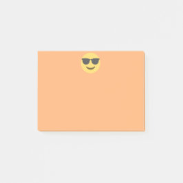 Stilvolle Emoji mit Brille Post-it Klebezettel