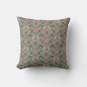 Stilvolle erdige beige Heron Pond Heritage Revival Kissen