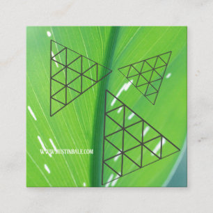 Stilvolle Farben der modernen Square Business Card Quadratische Visitenkarte