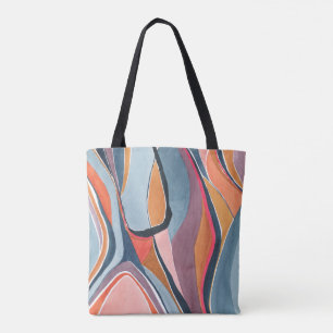 Stilvolle farbenfrohe Aquarell-Abstrakte Kunst