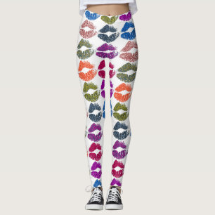 Stilvolle farbenfrohe Lips #13 Leggings