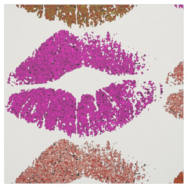Stilvolle farbenfrohe Lips #22 Stoff (Muster)