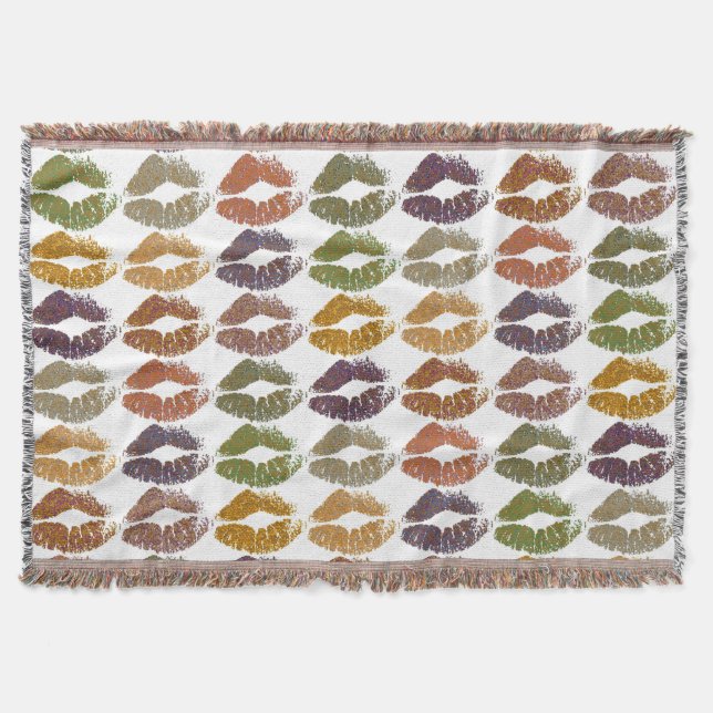 Stilvolle farbenfrohe Lips #25 Decke (Vorderseite)
