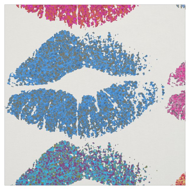 Stilvolle farbenfrohe Lips #30 Stoff (Muster)