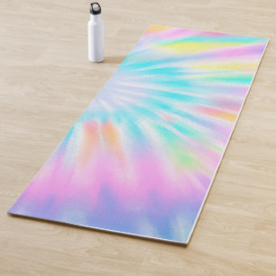 Stilvolle farbenfrohe Regenbogen-Gefärbte Krawatte Yogamatte