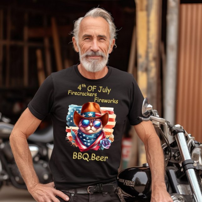 Stilvolle Feline: Katze in Sonnenbrillen Unabhängi T-Shirt (Von Creator hochgeladen)