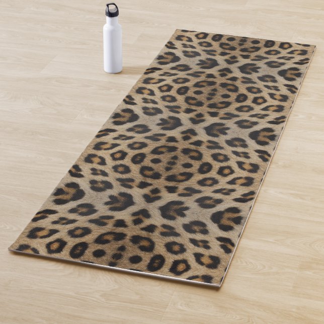 Stilvolle, fette Leopardenmuster Yogamatte (Beispiel)