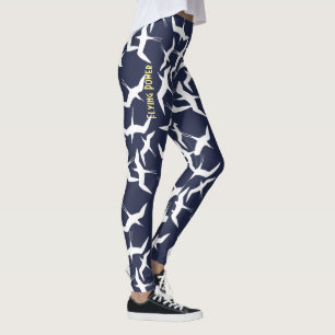 Stilvolle Fliegen-Vogel-Power-Leggings Leggings