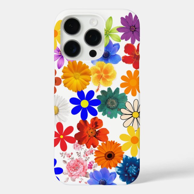Stilvolle Floral Phone Case | Modernes, dauerhafte (Rückseite)