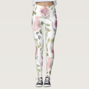 Stilvolle florale Yoga-Ameisen, botanisch hochgewa Leggings