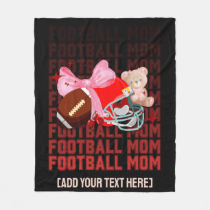 Stilvolle FOOTBALL MAMA Coquette Fleecedecke