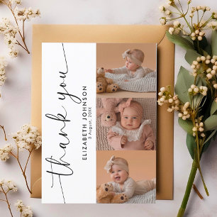 Stilvolle Foto Collage Moder Danke Baby Shower