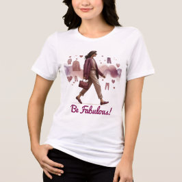 Stilvolle Frau in schicker Kleidung Tri-Blend Shirt