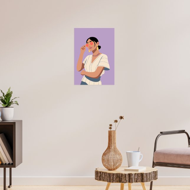 Stilvolle Frau Poster (Wohnzimmer 3)