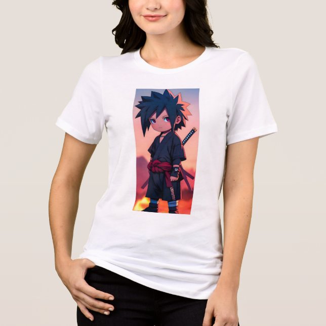 Stilvolle Frauengestalterin Tattoo Design T - Shir Tri-Blend Shirt (Vorderseite)