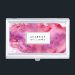 Stilvolle Fuchsia und Lila Wasserfarbe Visitenkarten Dose<br><div class="desc">Brauchen Sie eine Farbänderung? Sie suchen passende Produkte? Senden Sie uns eine Nachricht an heartlockedstudio@gmail.com und wir helfen Ihnen gerne weiter.</div>