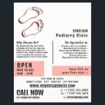 Stilvolle Fußabdrücke, Podiatrie-Klinik, Podiatris Flyer<br><div class="desc">Stilvolle Fußabdrücke,  Podiatrie-Klinik,  Podiatrist Advertising Flyer von The Business Card Store.</div>