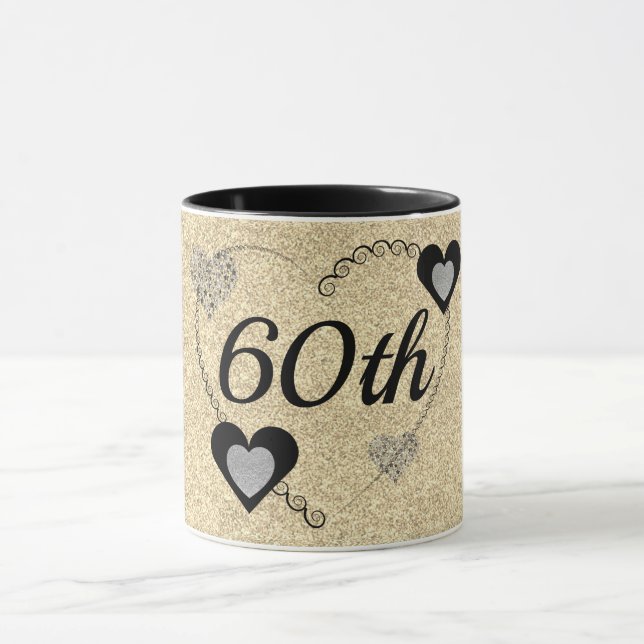 Stilvolle Geburtstagsfeier Tasse 60. (Zentrum)