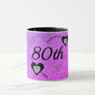 Stilvolle Geburtstagsfeier Tasse 80.