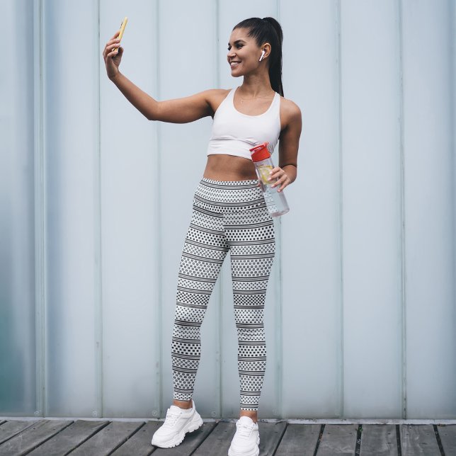 Stilvolle Geo Line Art Leggings (Von Creator hochgeladen)