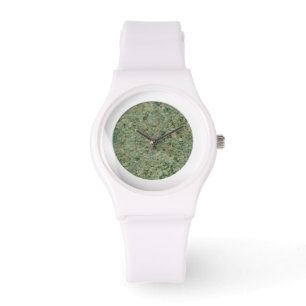 Stilvolle Geologie Green Rock Texture Armbanduhr