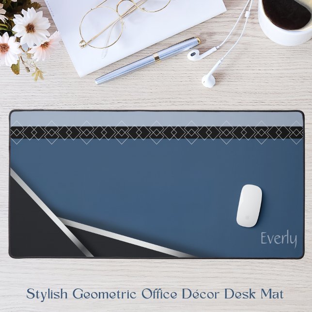 Stilvolle geometrische Office-Dekorationsplattform Schreibtischunterlage (Stylish Geometric Office Décor Desk Mat Mouse Pad)