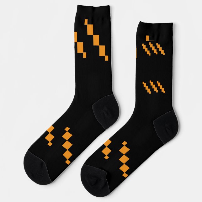 Stilvolle geometrische Socken (Linkes Detail)