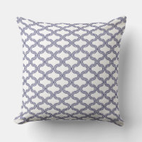 Stilvolle geometrische Wellenmuster Navy White