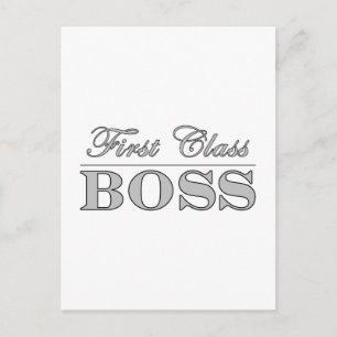 Stilvolle Geschenke für Bosses First Class Boss Postkarte