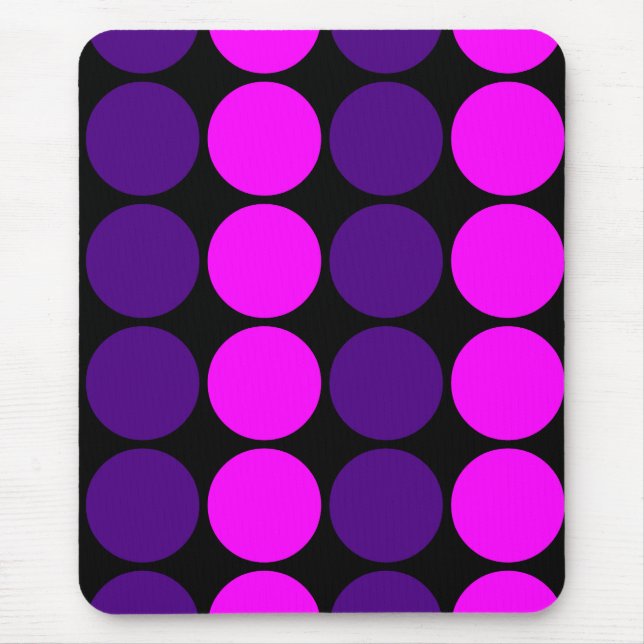 Stilvolle Geschenke für Mädchen: Rosa u. lila Mousepad (Vorne)