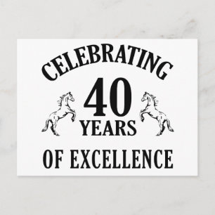 Stilvolle Geschenkideen zum 40. Geburtstag Postkarte