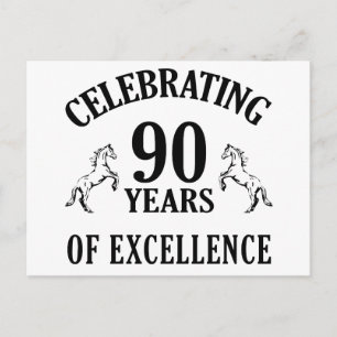 Stilvolle Geschenkideen zum 90. Geburtstag Postkarte