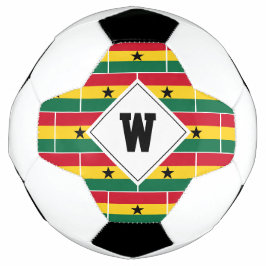 Stilvolle GHANA FLAG Monogram Soccer Ball
