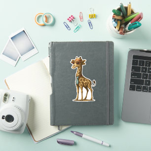 Stilvolle Giraffen-Illustration. Girafe Styl�e Ill Aufkleber