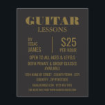 Stilvolle Gitarrenunterricht Werbung Flyer<br><div class="desc">Gitarrenunterricht Werbe-Flyer durch den Business Card Store.</div>