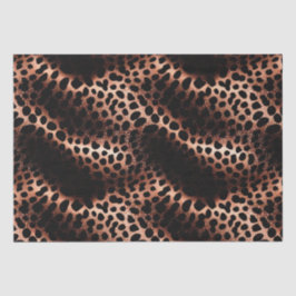 Stilvolle Glam Rose Gold Blush Pink Leopard Sparkl Seidenpapier