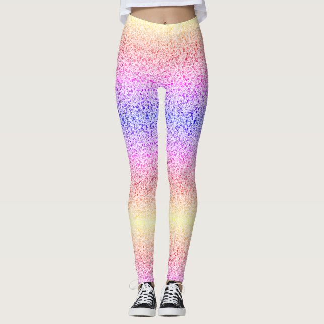 Stilvolle Glitzer Leggings (Vorderseite)