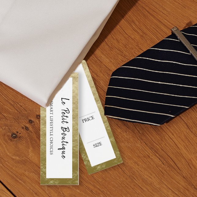 Stilvolle Gold Clothing-Anzeige Preis-Tag (Von Creator hochgeladen)