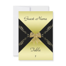 Stilvolle Gold- und Black Decorative Bow Table Car