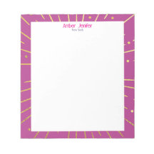 Stilvolle goldene rosa Typografie personalisierter