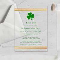 Stilvolle Goldenen Foil St. Patrick's Day