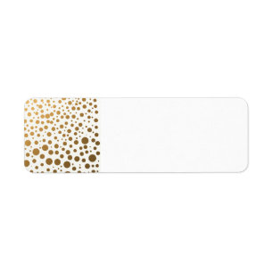 Stilvolle Goldfolieconfetti-Punkte