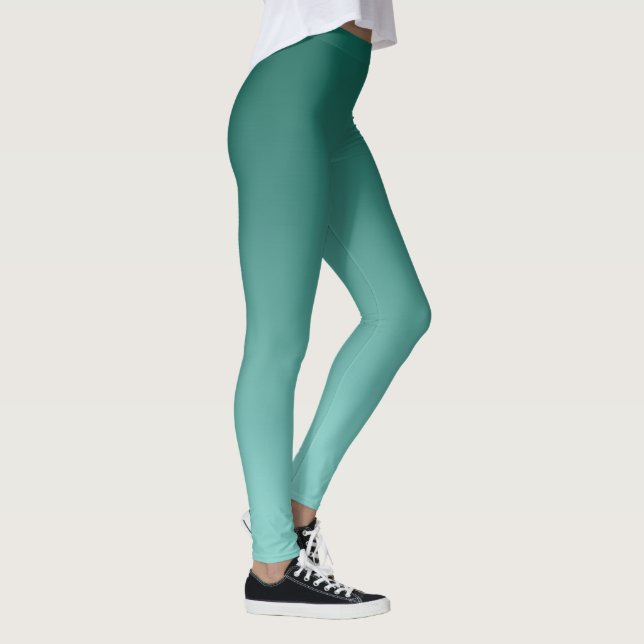 Stilvolle Gradient Template Moderne Frauen Aquamar Leggings (Rechts)