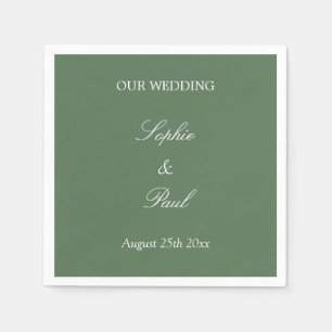 Stilvolle, graue Hochzeit Napkins Serviette