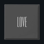 Stilvolle graue Liebe Hochzeitspass Magnet<br><div class="desc">Sie können die Schriftart und Farben leicht ändern. Sie können auch Ihr Logo und das Hintergrundbild hinzufügen,  wie Sie möchten.</div>