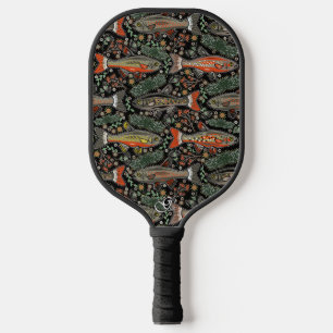 Stilvolle, graue Orange Black Freshwater Fish Pickleball Schläger