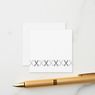 Stilvolle Grauschere Friseur Taylor Begleitkarte