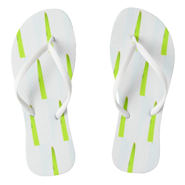 Stilvolle Green Palm Tree Blätter Flip Flops (Fußbett)
